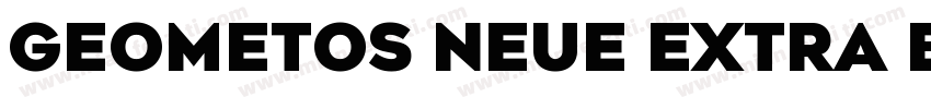 Geometos Neue Extra Bold字体转换